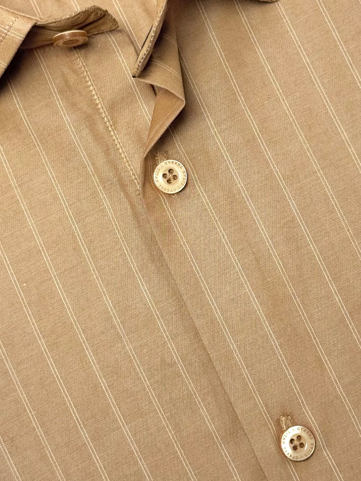 Dark Sand Pin Stripe Formal Shirt