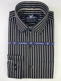Black & Gray Pencil Stripe Formal Shirt