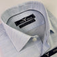 Ice Blue Self Texture Formal Shirt