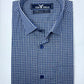 Blue & Gray Gingham Check Formal Shirt