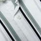 White & Mint Classic Stripe Formal Shirt