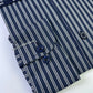 Indigo Blue Pencil Stripe Formal Shirt