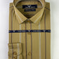 Misted Yellow Broad Stripe Formal Shirt