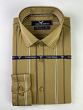 Misted Yellow Broad Stripe Formal Shirt