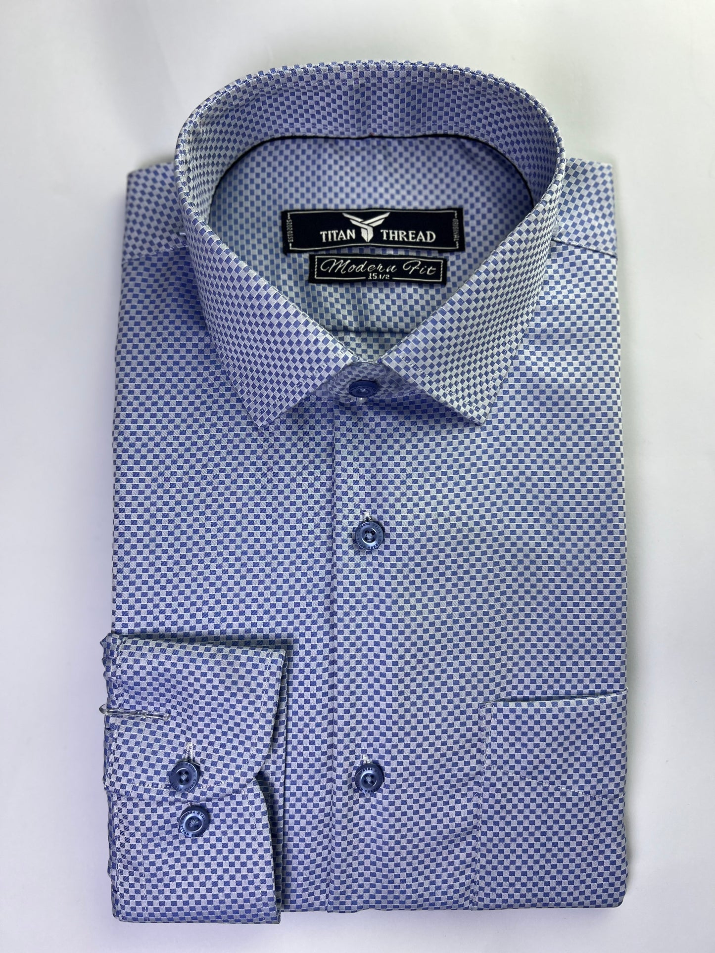 Mist Blue Dobby Formal Shirt