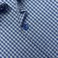 Blue & Gray Gingham Check Formal Shirt