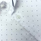White Indigo Dotted Formal Shirt