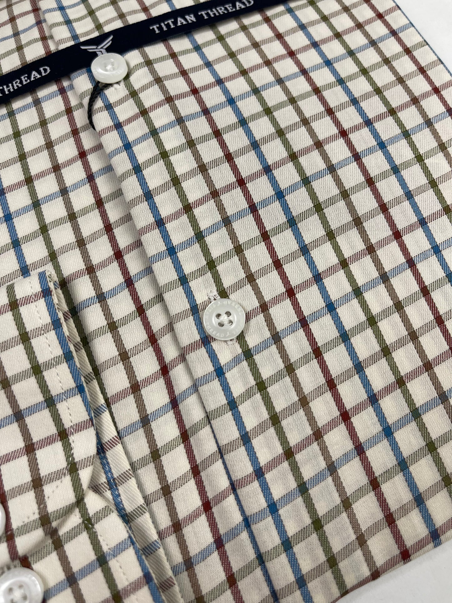 Multi Tattersall Check Formal Shirt