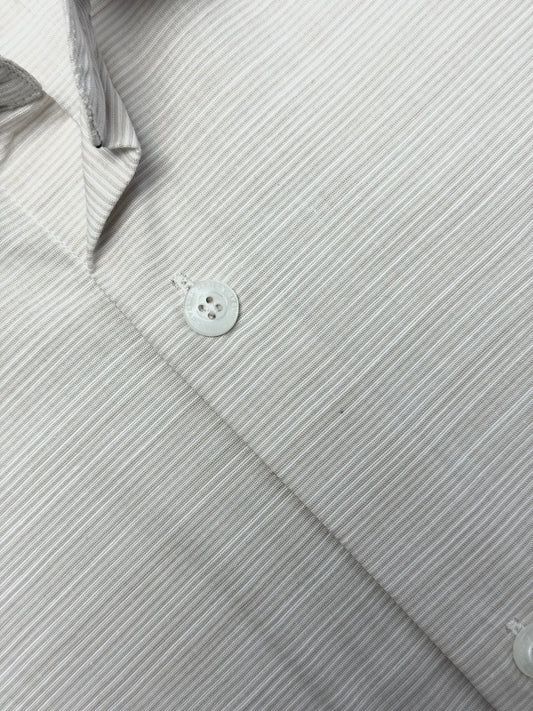 Beige Self Texture Formal Shirt