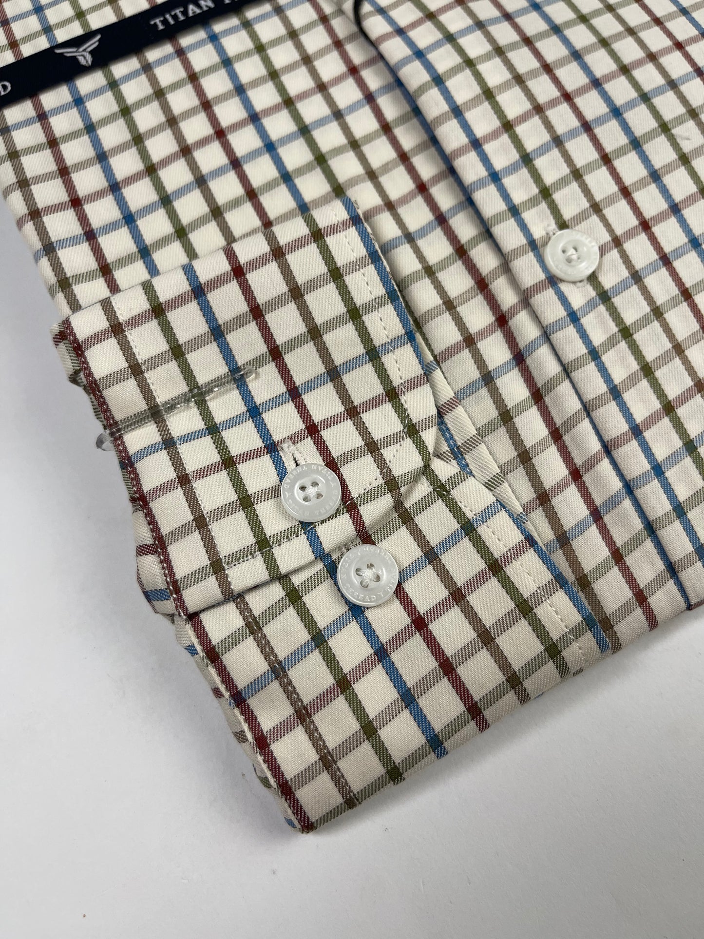 Multi Tattersall Check Formal Shirt