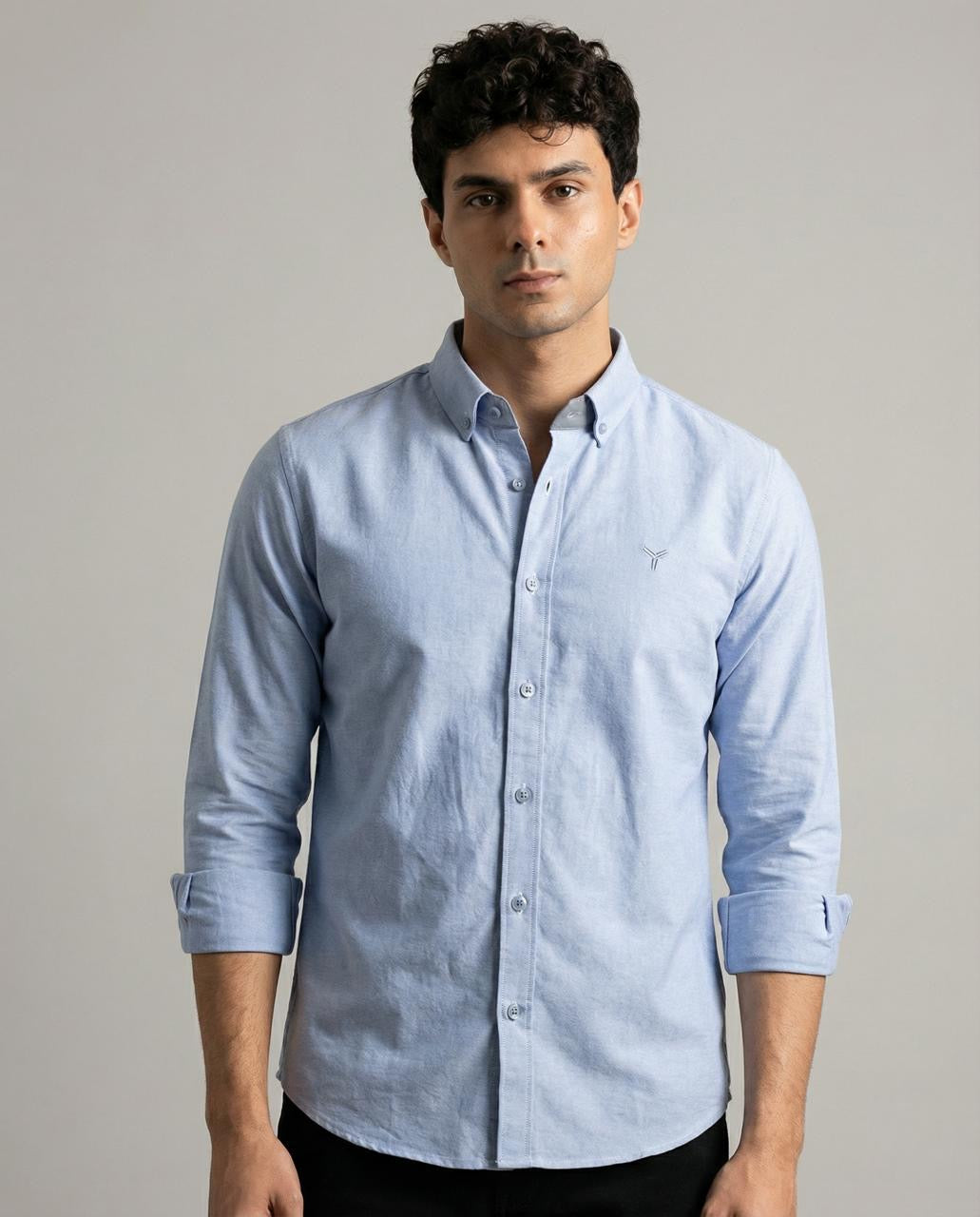 Iced Blue Oxford Shirt