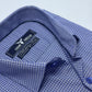 Blue Pin Check Formal Shirt