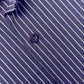 Deep Purple Pencil Stripe Formal Shirt