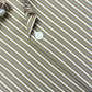 White & Beige Awning Stripe Formal Shirt