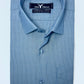 Steel Blue Pin Stripe Formal Shirt
