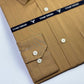 Micro Strips in beigh Formal Shirt (Slim fit)