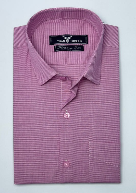 Sharp Pink Square Texture Formal Shirt