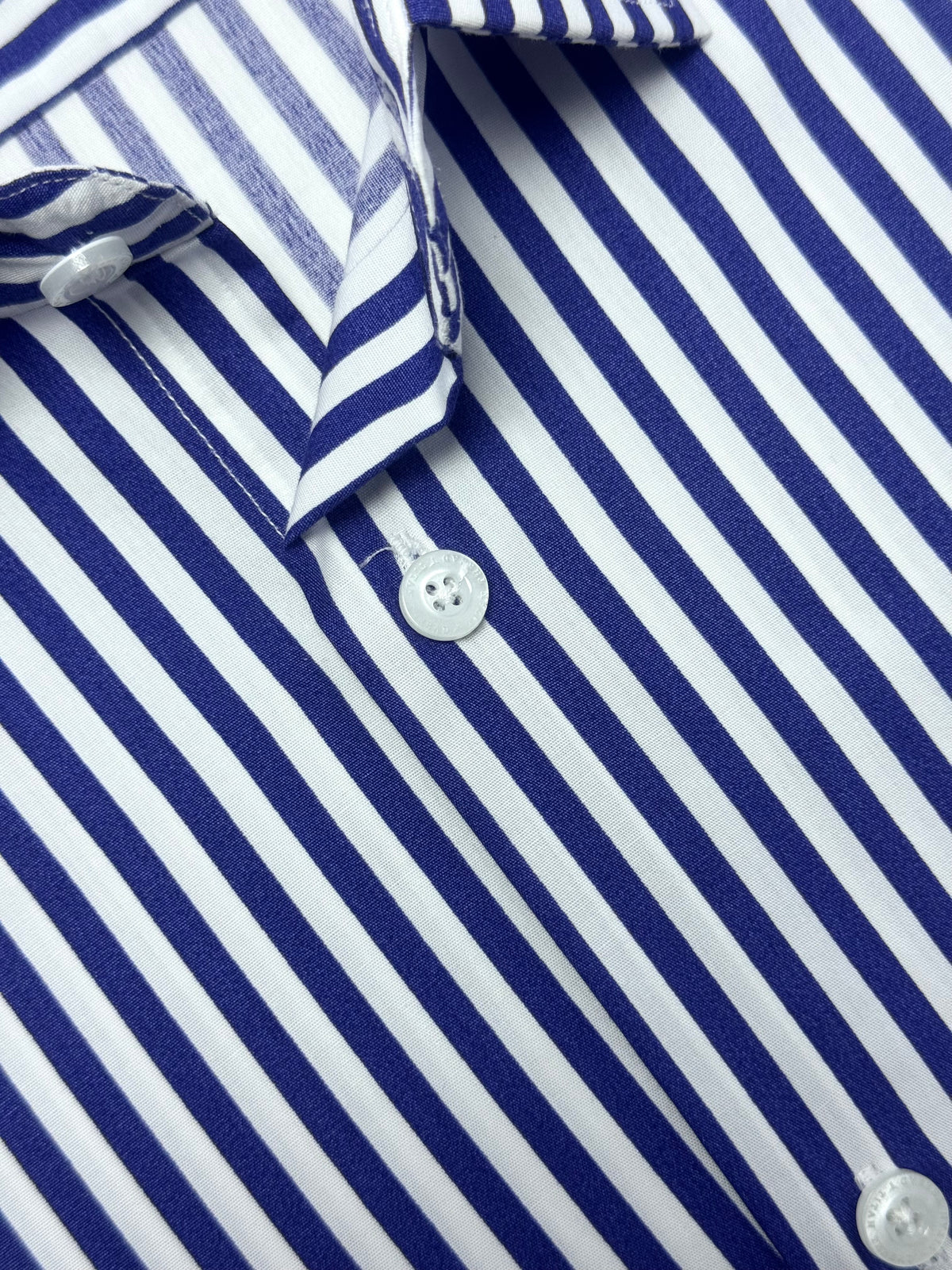 Royal Blue Awning Stripe Formal Shirt