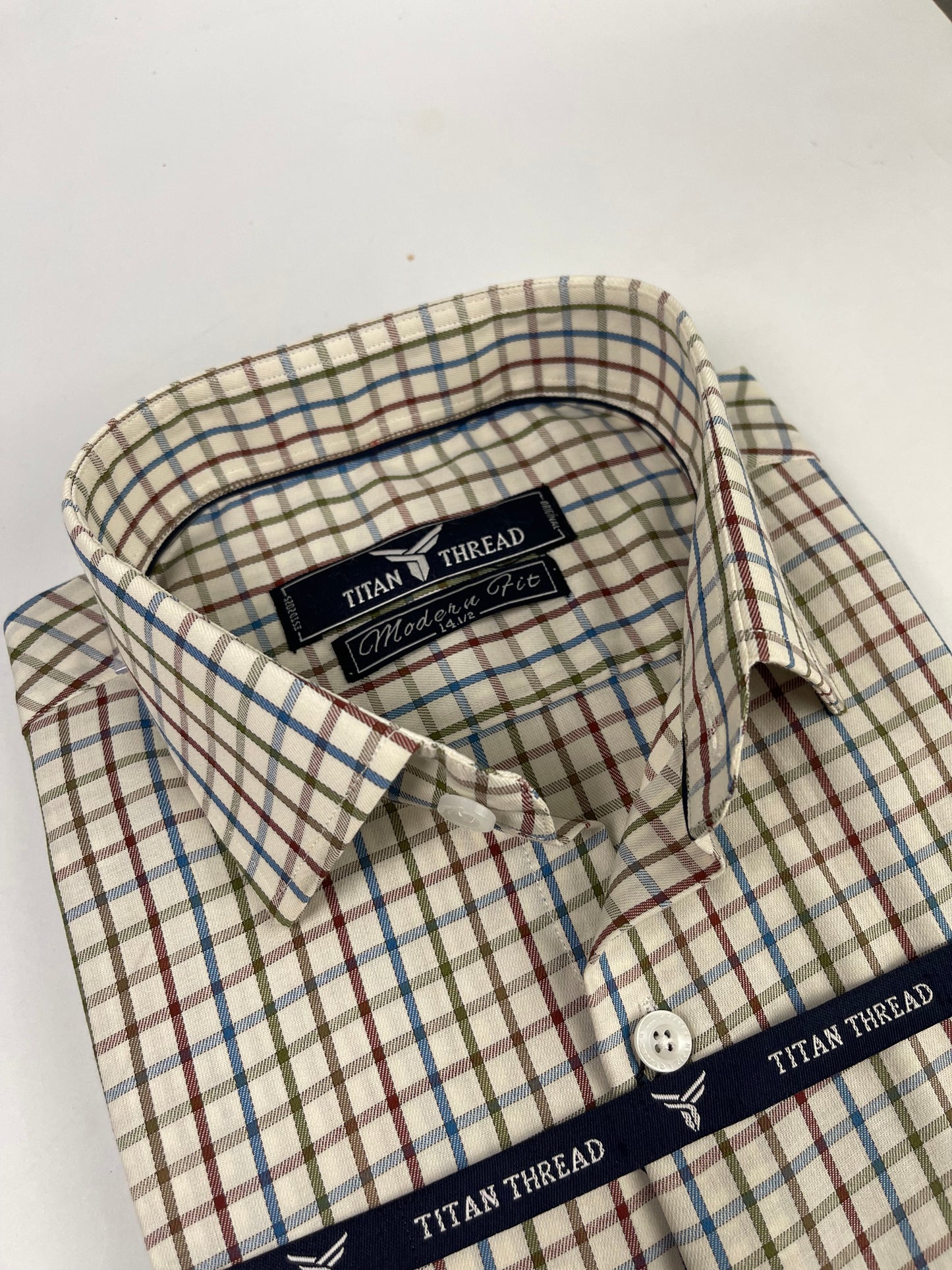 Multi Tattersall Check Formal Shirt