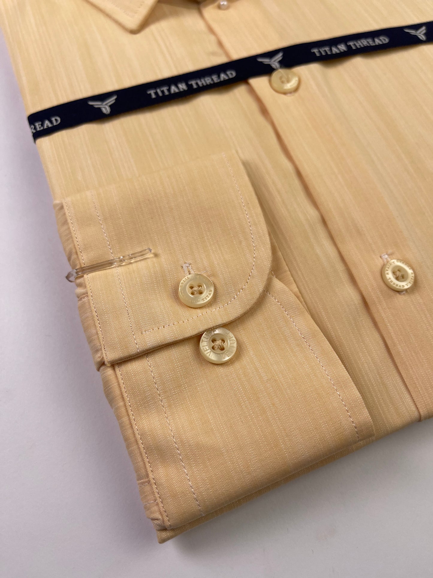 Skin Fawn Self Texture Formal Shirt