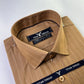 Dark Sand Pin Stripe Formal Shirt