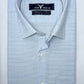 Ice Blue Self Texture Formal Shirt