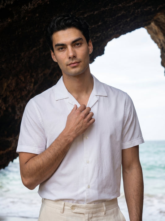 Rich white cuban shirts