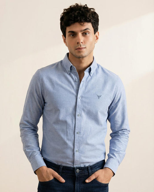 Iced Blue Oxford Shirt