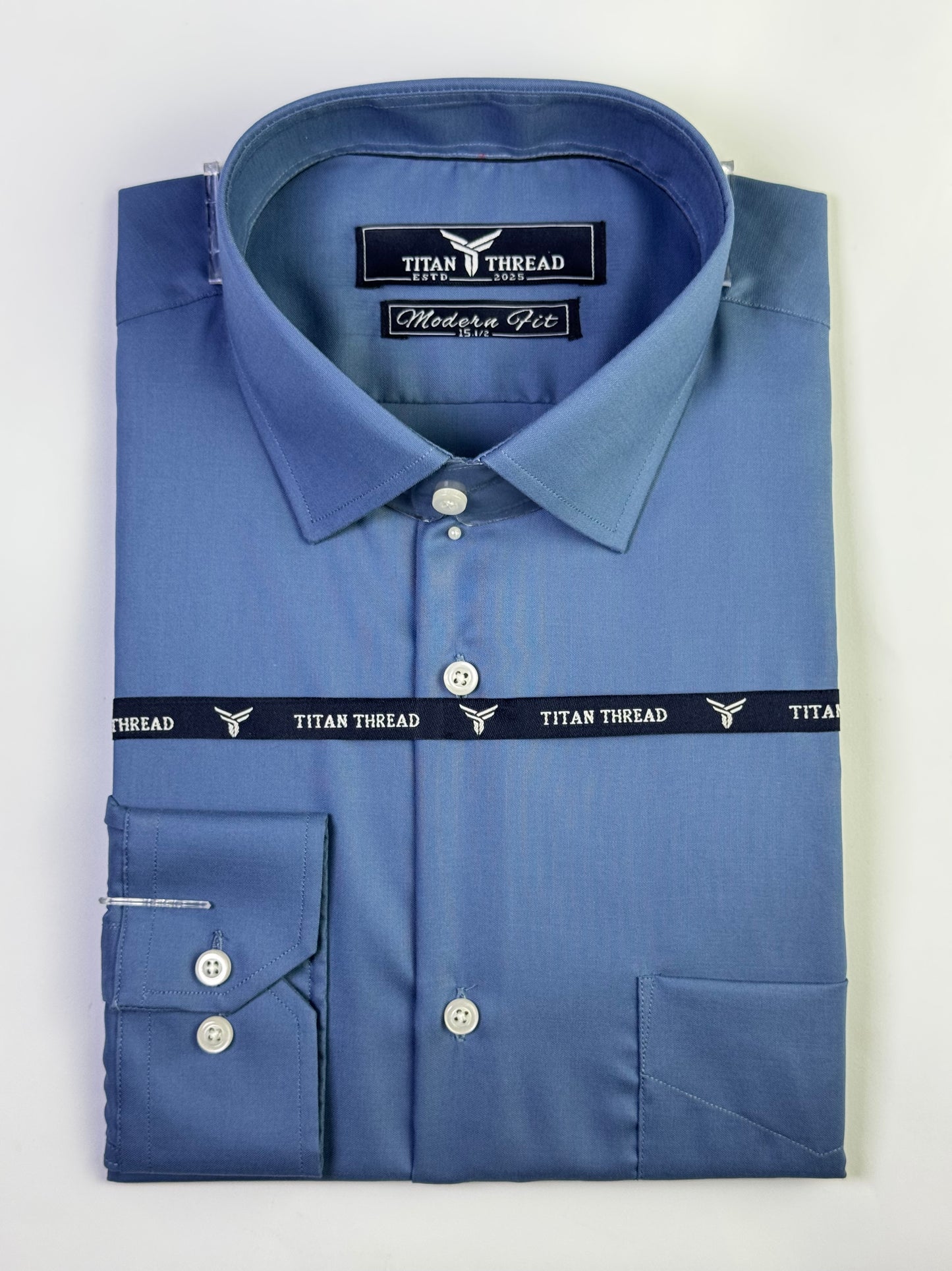Ocean Blue Formal Shirt (Slim fit)