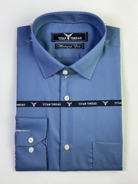 Ocean Blue Formal Shirt (Slim fit)