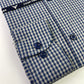 Blue & Gray Gingham Check Formal Shirt