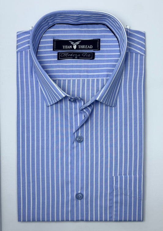 Cambridge Blue Stripe Formal Shirt