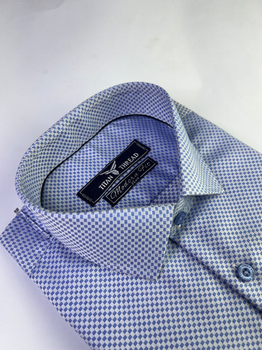 Mist Blue Dobby Formal Shirt