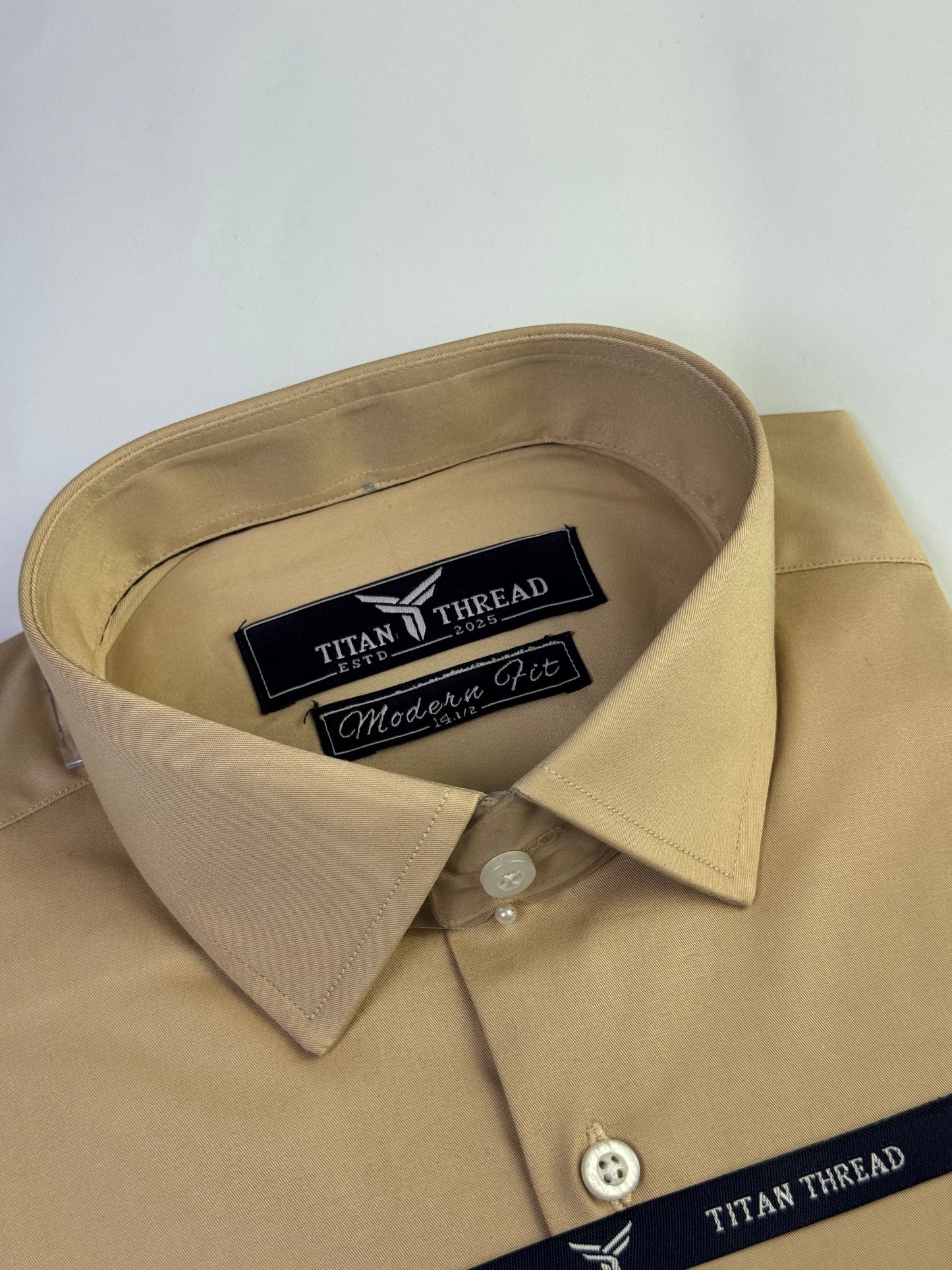 Beigh Formal Shirt (Slim fit)