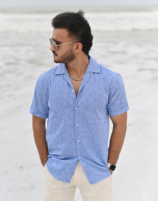 Irish blue cubin shirt