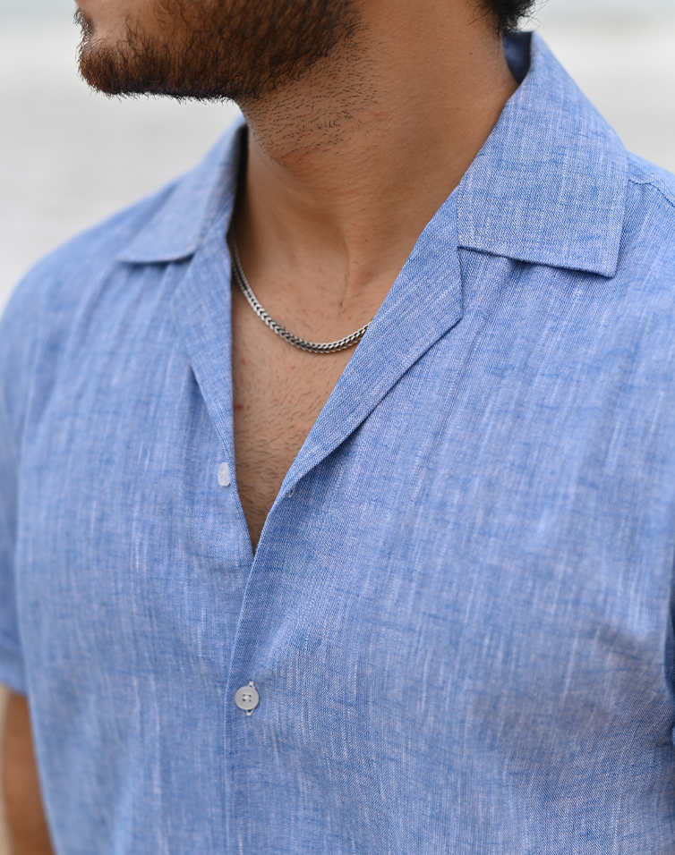 Irish blue cubin shirt