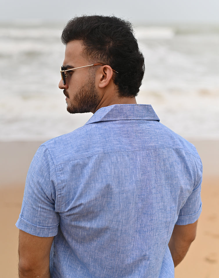 Irish blue cubin shirt