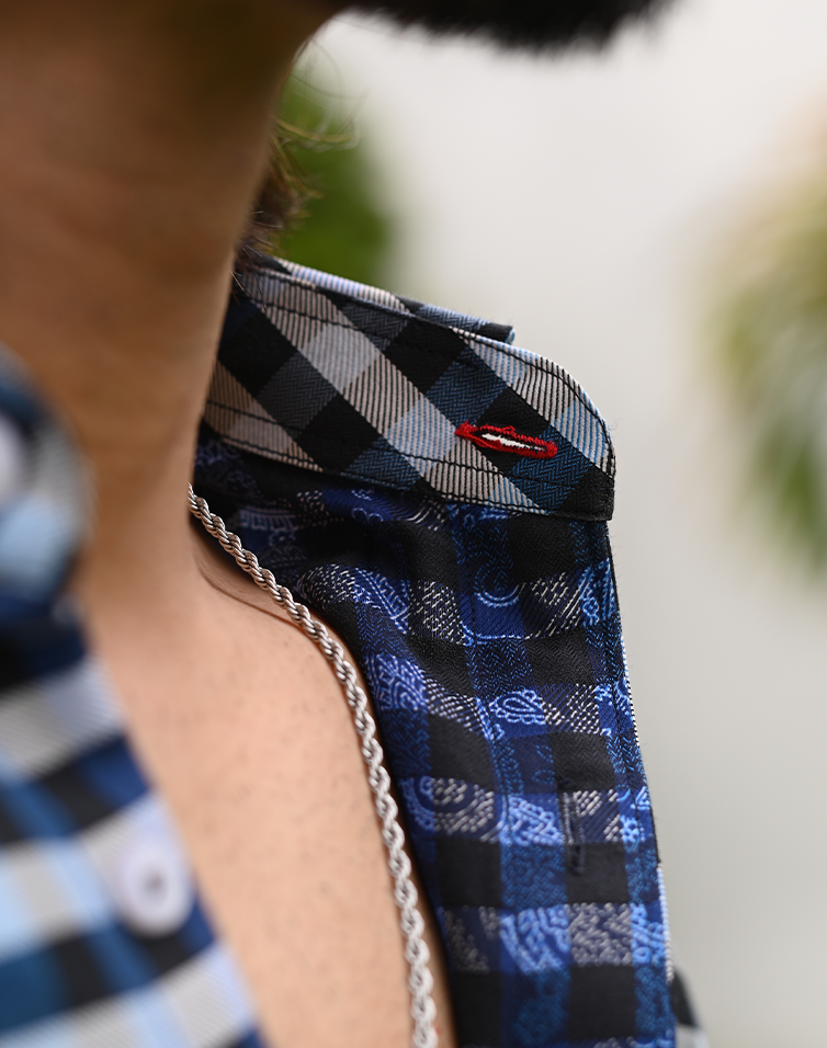 Gingham Blue Checkered