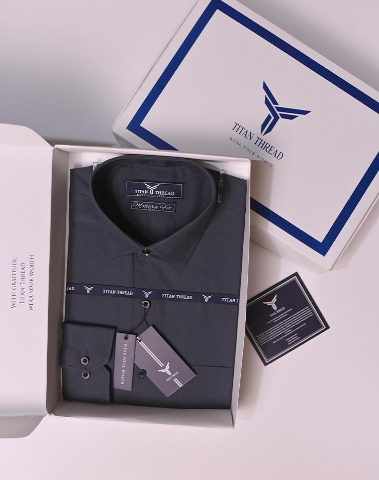 Charcoal Gray Formal Shirt