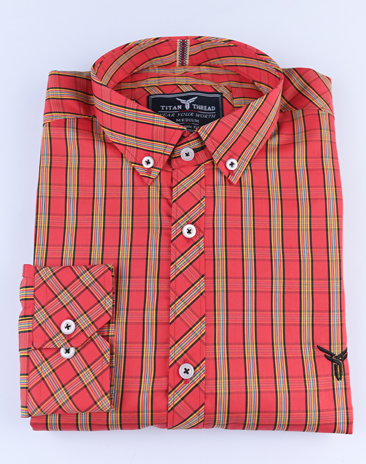 Check Plaid in Orange