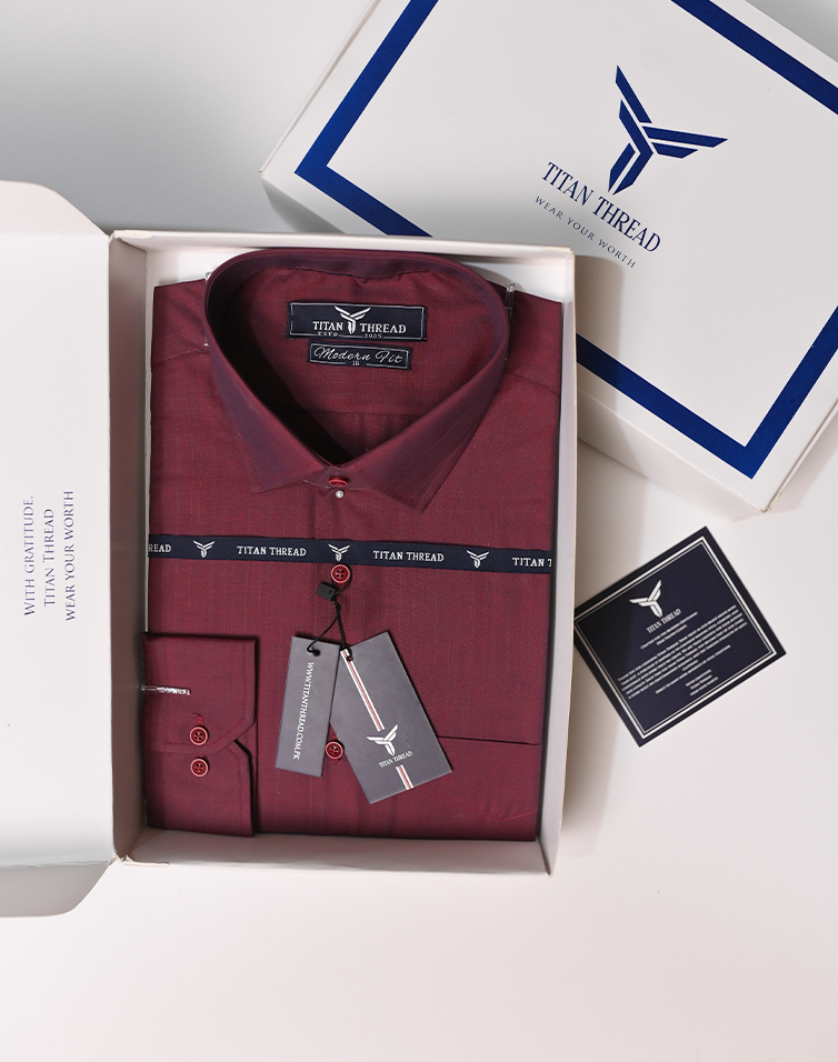 Two Tone Mercerized Maroon