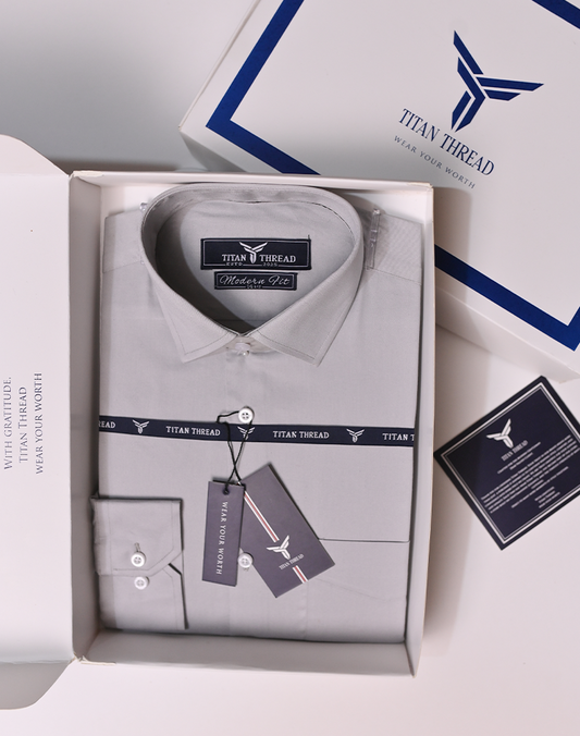 Ash Gray Formal Shirt