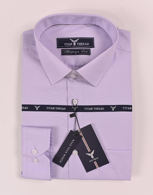 Soft Purple Formal Shirt (Slim fit)
