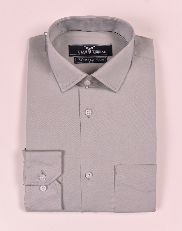 Ash Gray Formal Shirt