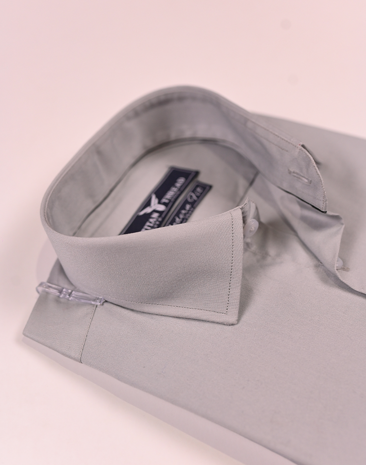 Ash Gray Formal Shirt