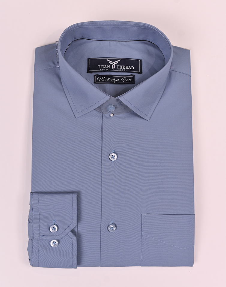 Steel Blue Formal Shirt
