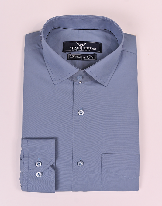 Steel Blue Formal Shirt