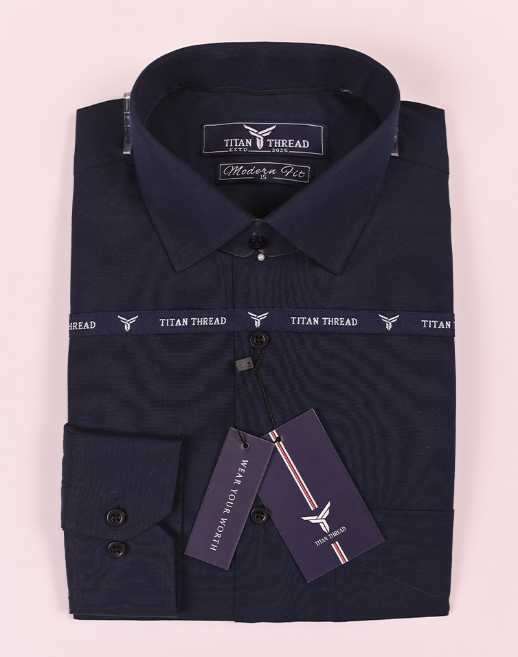 Navy Blue In Fine cotton