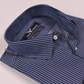 Navy Blue Pencil Stripes