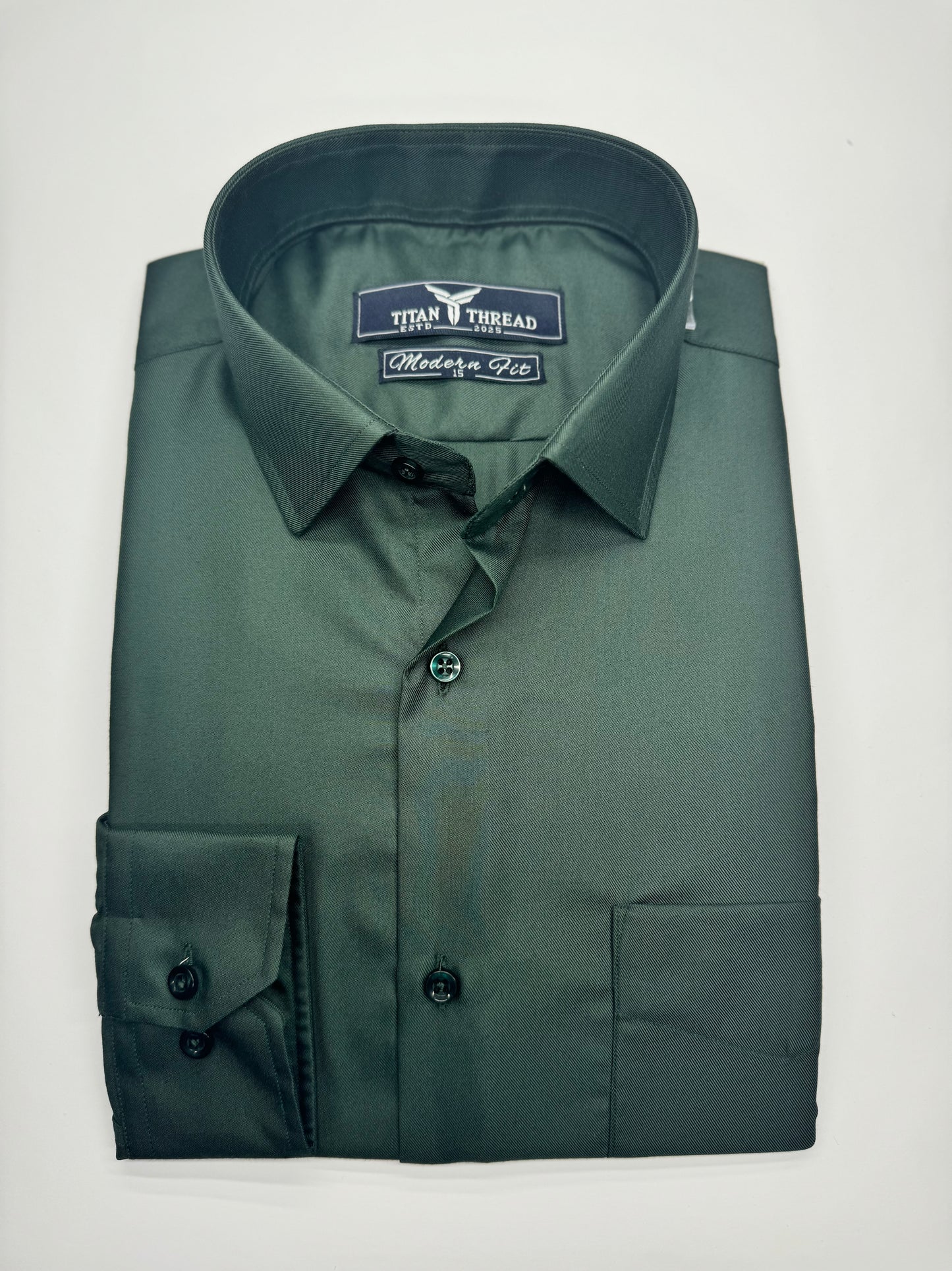 Sage Green in Twill Formal Shirt – Titan Thread